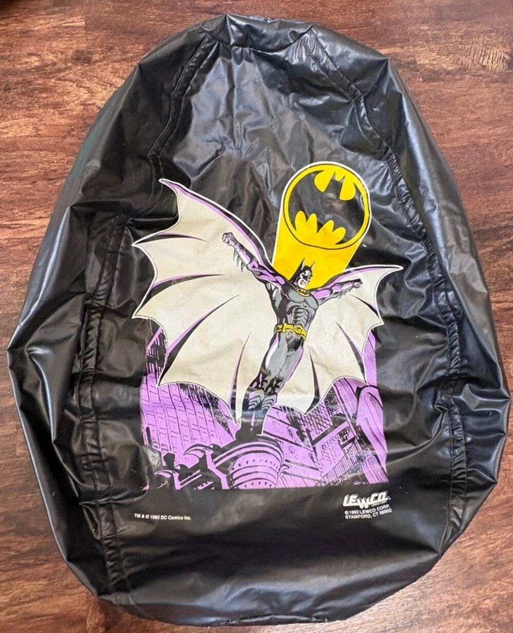 Vintage 1992 Batman DC Comics Lew M. Cooper Vinyl Bean Bag Chair
